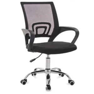 c95e63a76124f58239bb8e940bdccfbd.webp Mesh Office Chair with Ergonomic Design Chrome Leg Black