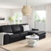 kivik-3-seat-sofa-with-chaise-longue-grann-bomstad-black__0777307_pe758512_s5.jpg SofaLux 3CL - 3-seat sofa, with chaise longue/Grann/Bomstad black