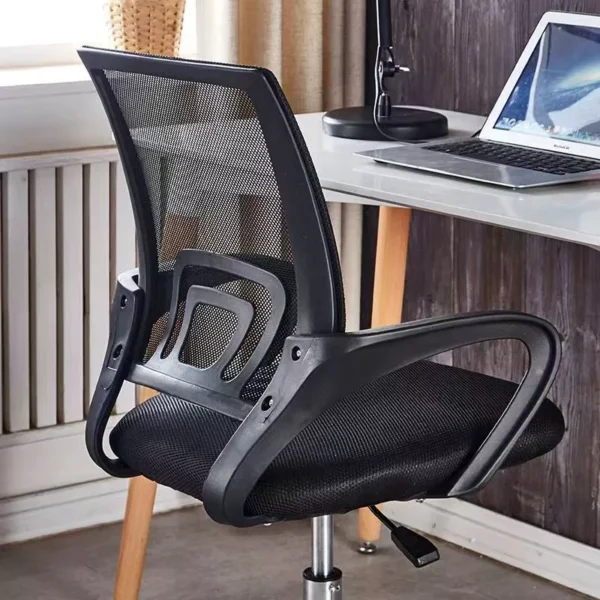 my-11134207-7r991-lyd5ig7haande8.webp Mesh Office Chair with Ergonomic Design Chrome Leg Black