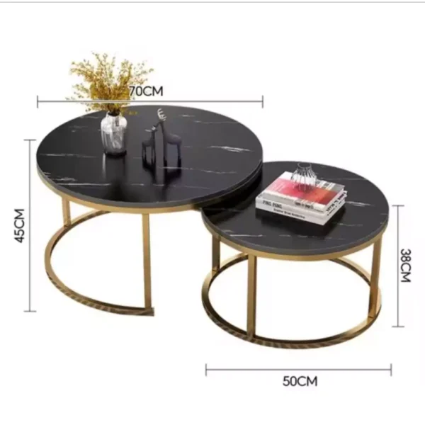 my-11134207-7rase-mdpfvupjn3uw50.webp Random 2 In 1 Flexible Coffee Round Tables Marble Texture Table Nordic for Living Room Furniture