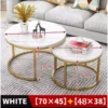 my-11134207-7rasi-mdpfvupjkatb90.webp Random 2 In 1 Flexible Coffee Round Tables Marble Texture Table Nordic for Living Room Furniture