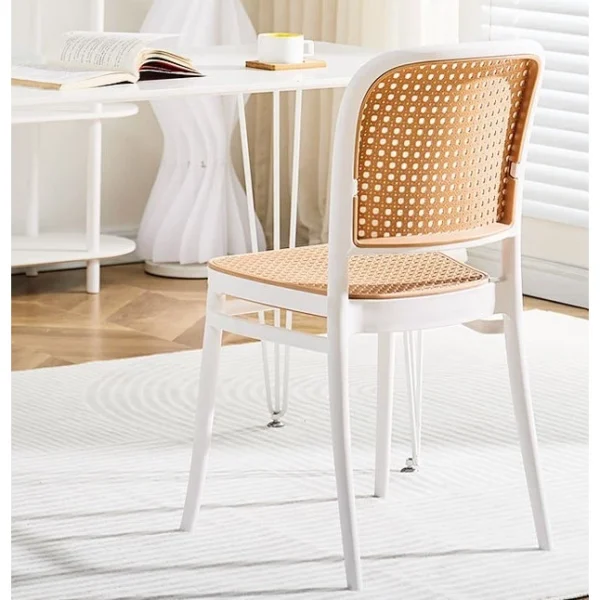 my-11134207-7rasl-mdtr65m59tfsef.webp Random Nordic Rattan Chair Plastic Backrest Cafe Stackable PP Restaurant Dining