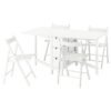 norden-froesvi-table-and-4-chairs-white-white__1328453_pe944792_s5-1.jpg Sleek White Dining Set