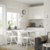 norden-froesvi-table-and-4-chairs-white-white__1339955_pe948473_s5.jpg Sleek White Dining Set