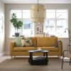 SofaNova 3 - 3-seat sofa, Vissle yellow-brown