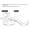 Folding bed for lunchtime rest single recliner office nap dual purpose small sofa companion adults home use