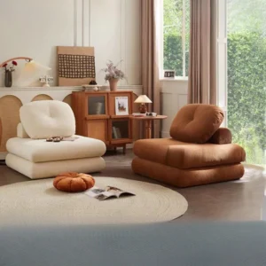 Random Tofu Block Modular Sofa Bed Lazy Reclining Fabric Detachable Washable Tatami Single Double Small Household Living Room Furniture