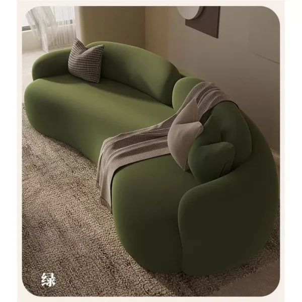 sg-11134201-820nf-mnv3tx5oy9duec.webp Random French retro curved sofa for small spaces fabric hair salons rest areas reception rooms semi circular model